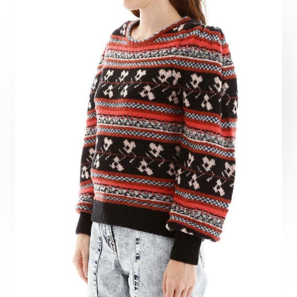Ulla Johnson nona wool fair isle puff sleeve sweater